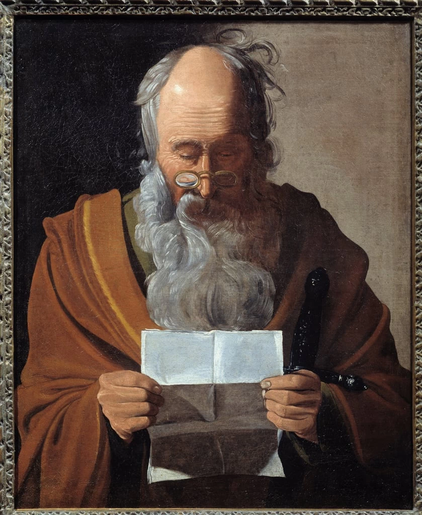 Georges de La Tour - San Paolo, o ritratto di apostolo che lgge una lettera, Musee Toulouse, Lautrec, Albi